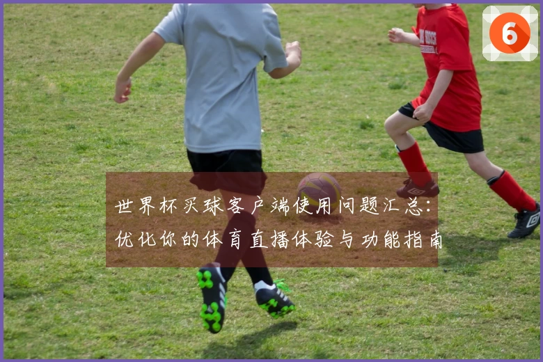 世界杯买球客户端使用问题汇总：优化你的体育直播体验与功能指南